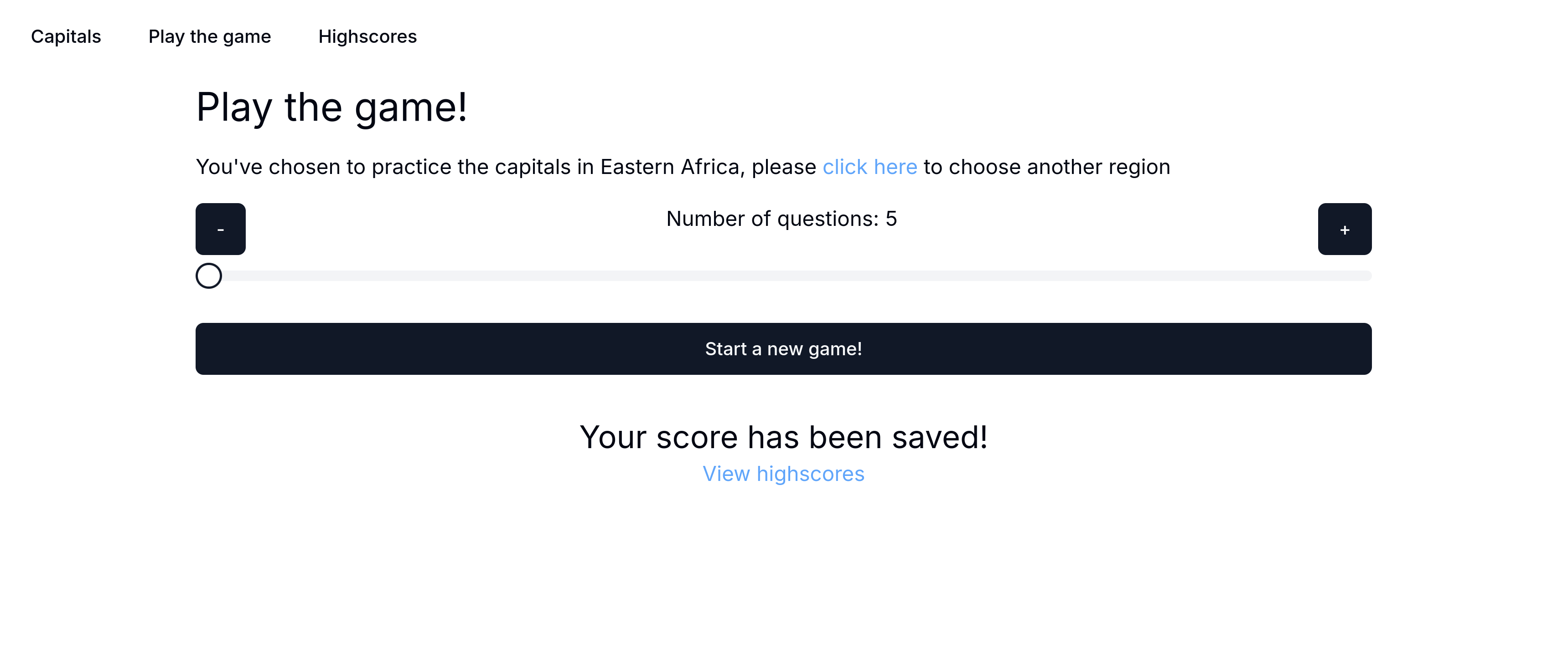 Highscore toegevoegd