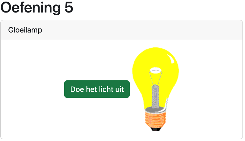 Oefening 5: Licht aan
