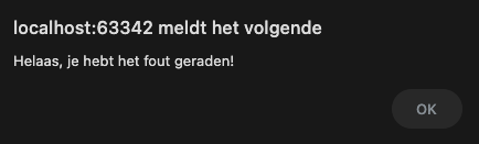 Oefening 7: Fout geraden