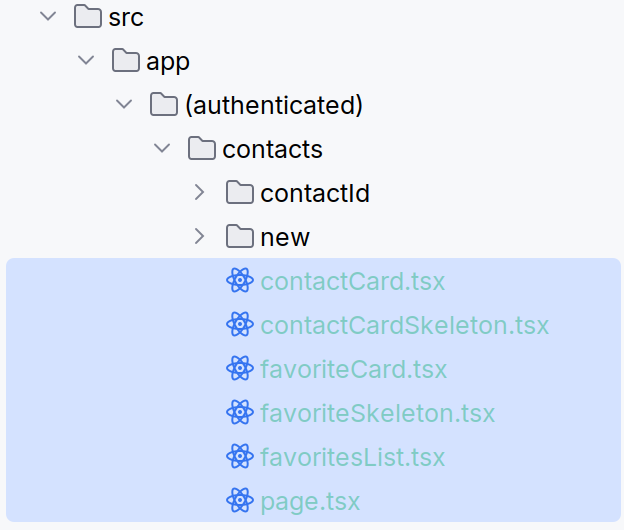 Onoverzichtelijke contacts map