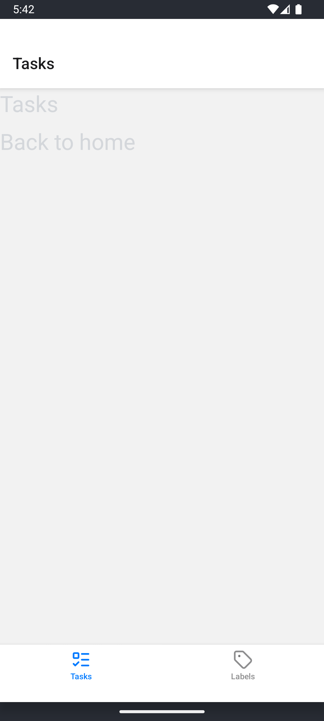 Tweede versie van de tabs layout